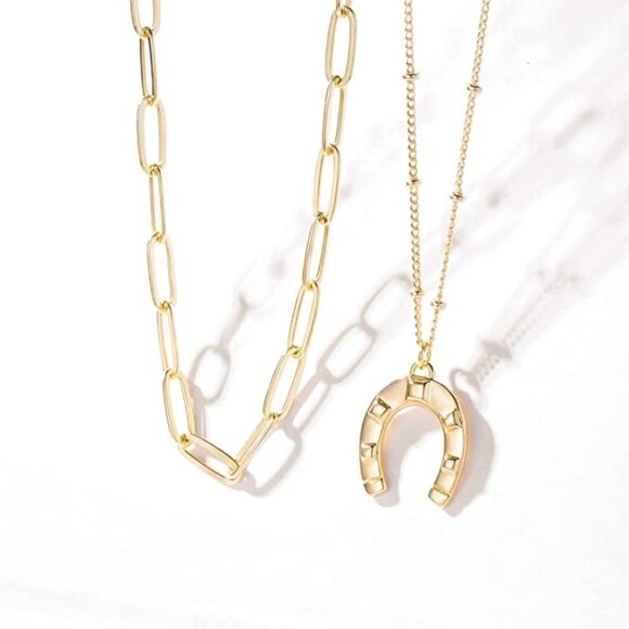 18k Gold Plated Dainty Gold Choker Arrow Bar Layering Long Necklace for Women - Picture 4 of 4